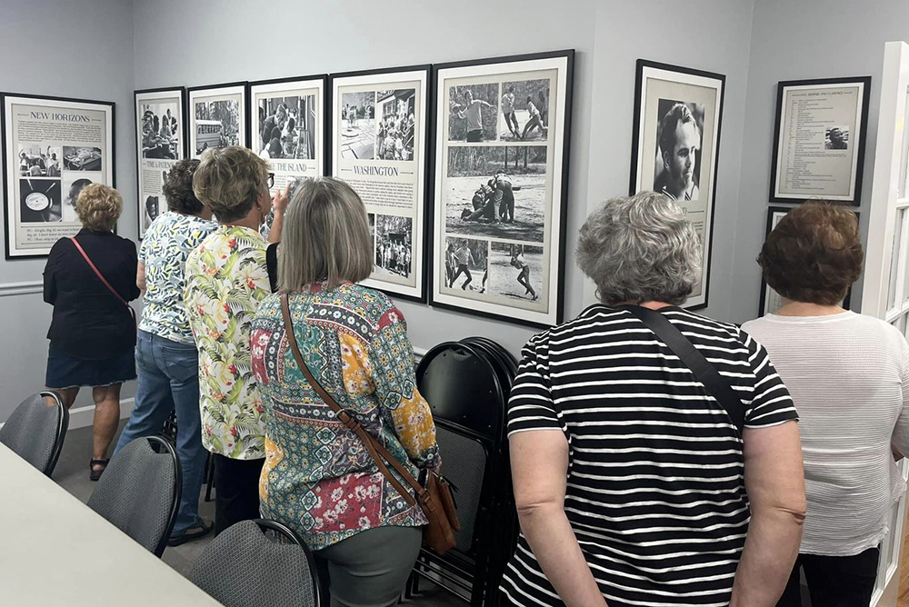 Tour group in gallery